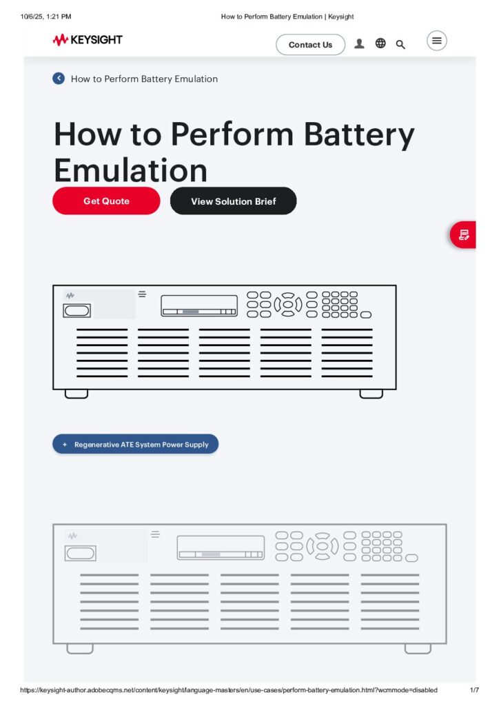 How to Perform Battery Emulation _ Keysight