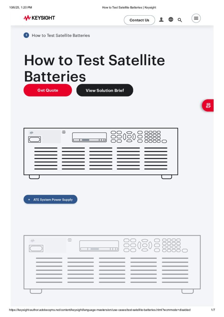 How to Test Satellite Batteries _ Keysight